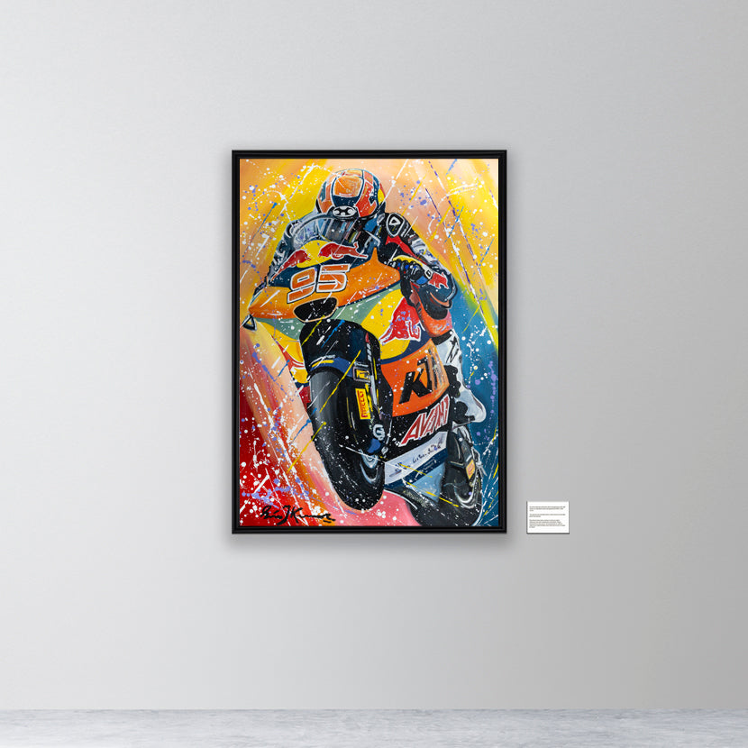 Collin Veijer Moto2 - KTM Ajo 2025 - canvas print