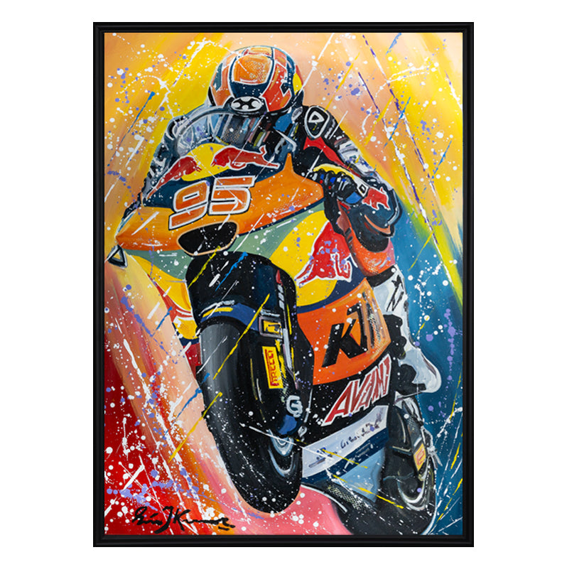 Collin Veijer Moto2 - KTM Ajo 2025 - canvas print