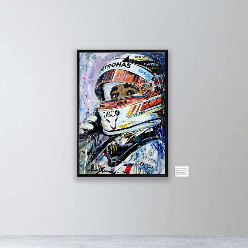 Lewis Hamilton - The Legend - canvas print