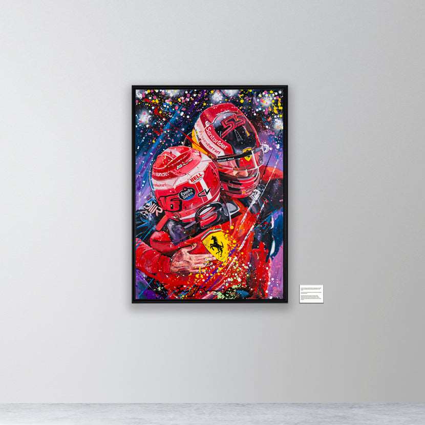 Leclerc and Sainz - Scuderia Ferrari - canvas print