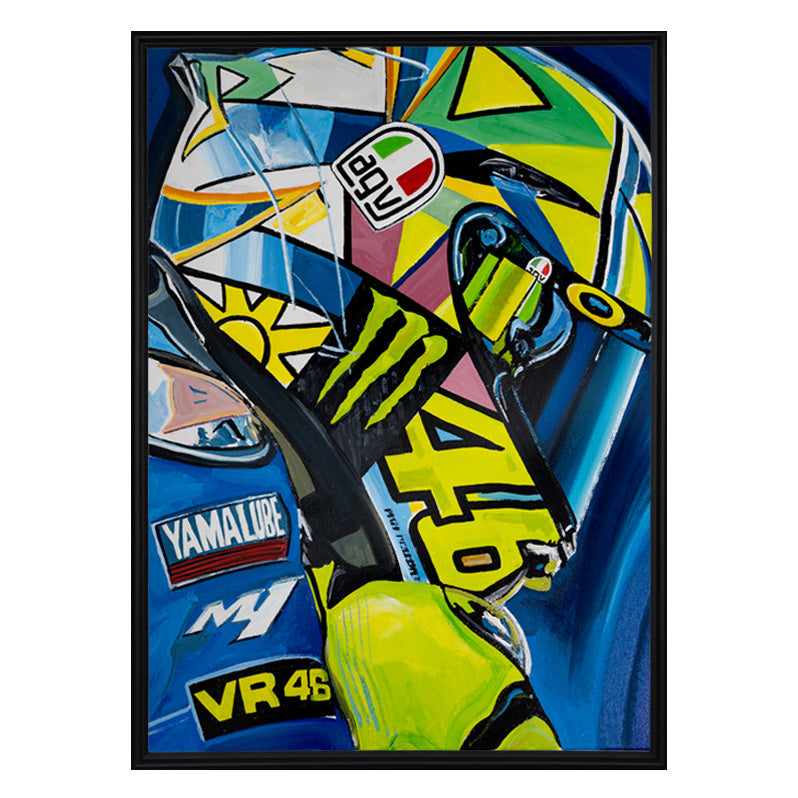 Valentino Rossi - The Helmet Art Collection - 27/36 - canvas (hand-signed and numbered)