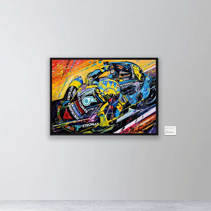 Valentino Rossi - Rossifumi - canvas print