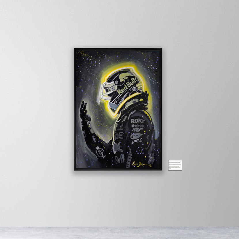 Max Verstappen - 4 Times in a Row - canvas print