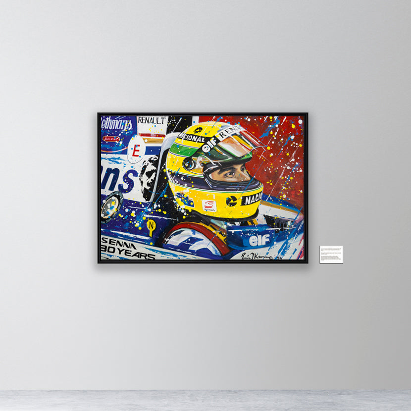 Ayrton Senna Renault - 30 Years Tribute - canvas print