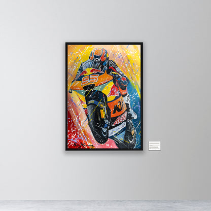Collin Veijer Moto2 - KTM Ajo 2025 - canvas print
