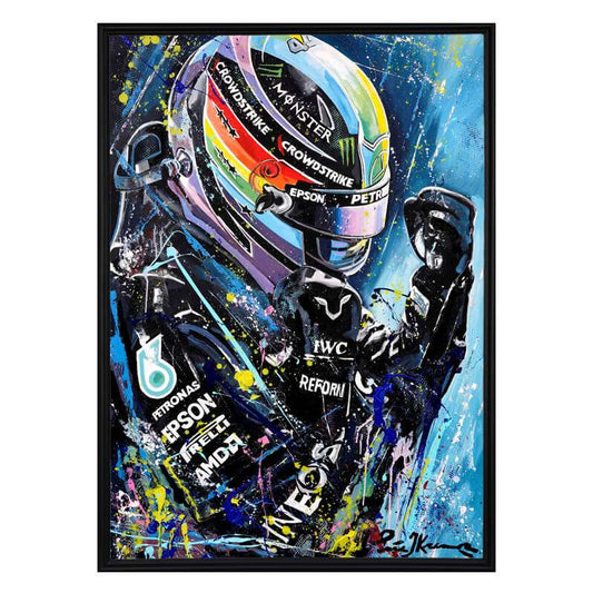 Lewis Hamilton - King Lewis - canvas print