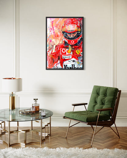 Michael Schumacher - The Goat - canvas print
