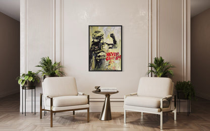 Max Verstappen - Never Give Up - canvas print