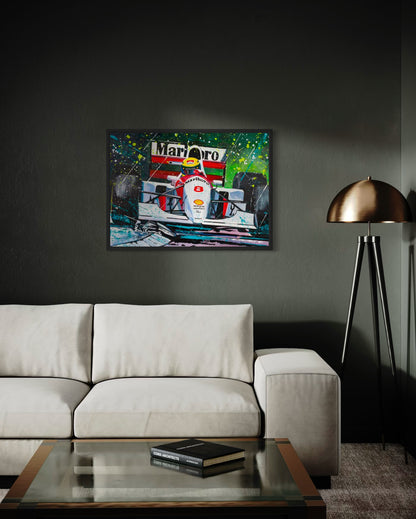 Ayrton Senna - 8 - canvas print