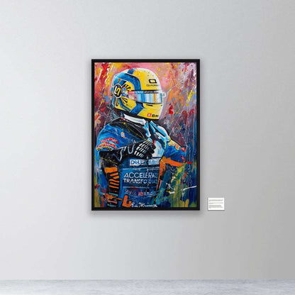 Lando Norris - Number 4 - canvas print