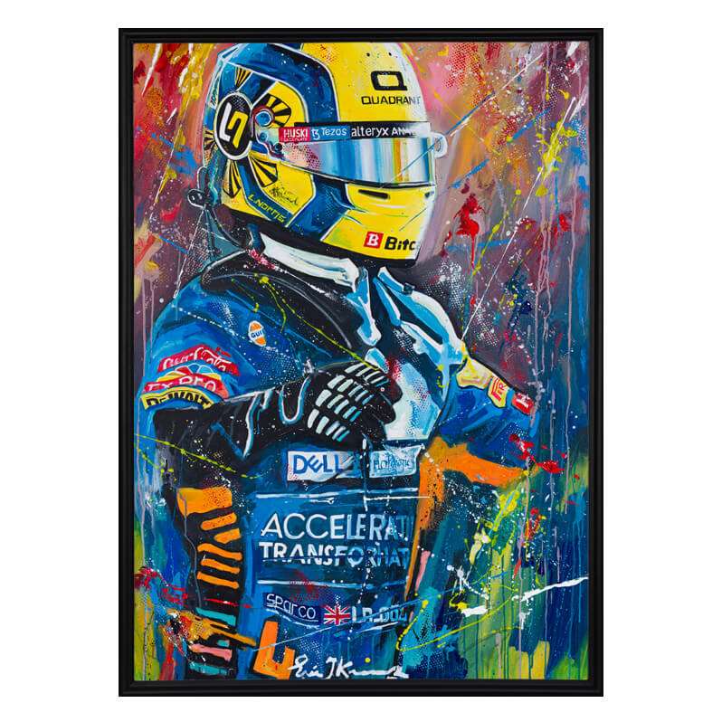 Lando Norris - Number 4 - canvas print