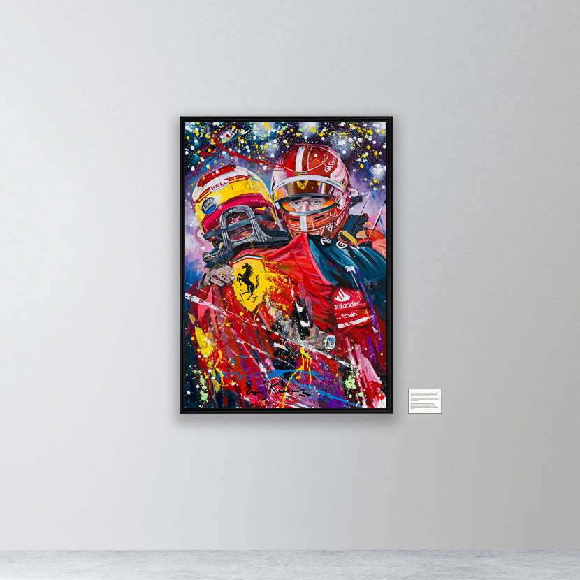 Leclerc and Sainz - Winners - canvas print