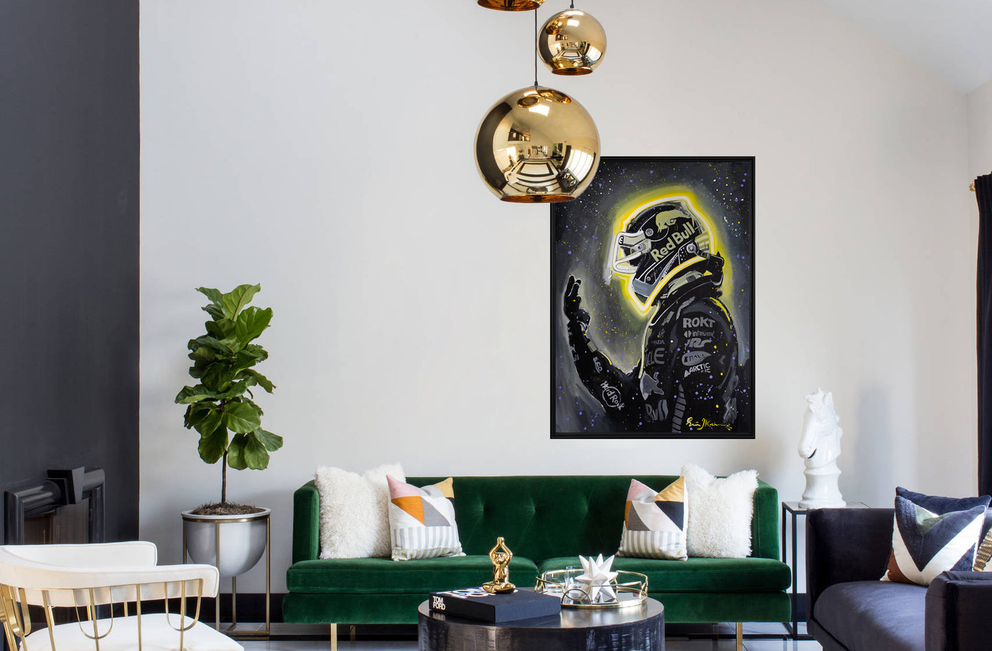 Max Verstappen - 4 Times in a Row - canvas print