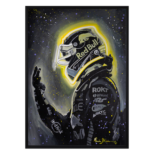 Max Verstappen - 4 Times in a Row - canvas print