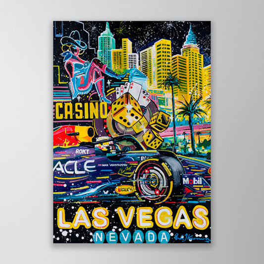 Max Verstappen - Las Vegas Casino 2023 - Original painting