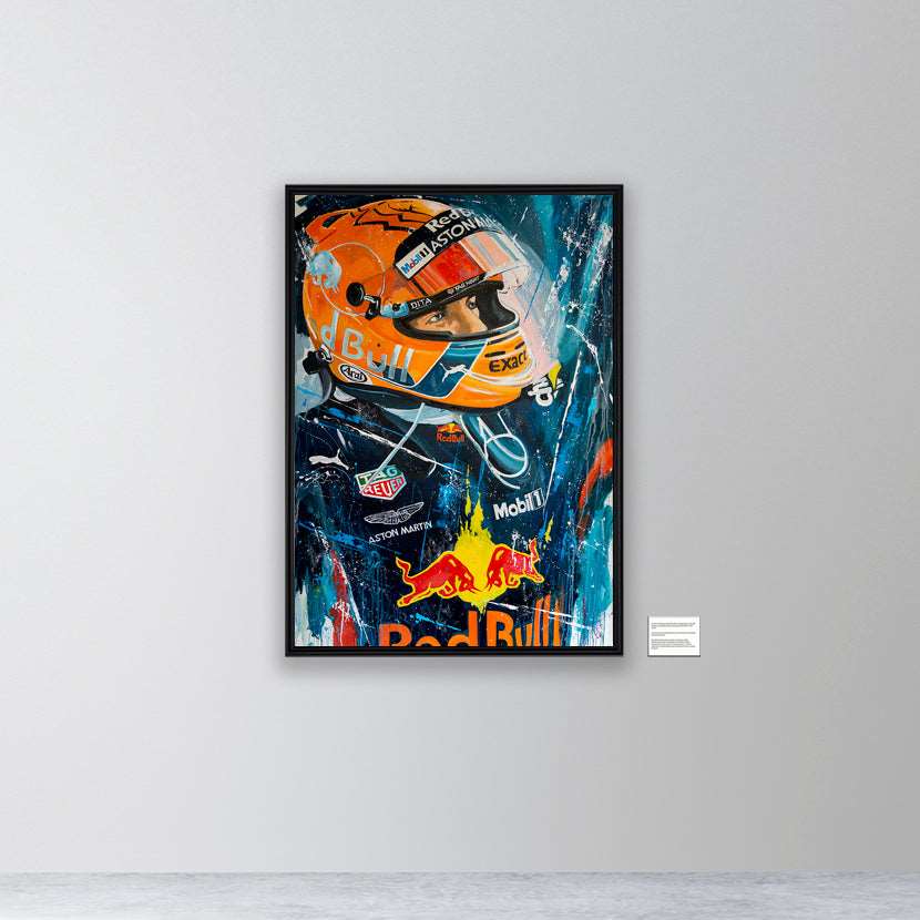 Max Verstappen - Orange Lion - canvas print