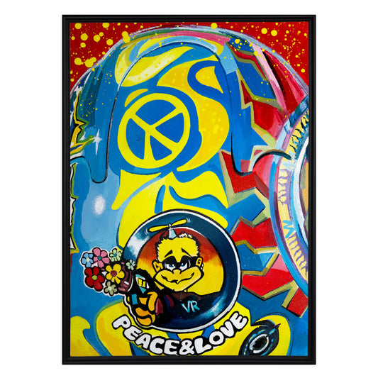 Valentino Rossi - The Helmet Art Collection - 19/36 - canvas (hand-signed and numbered)