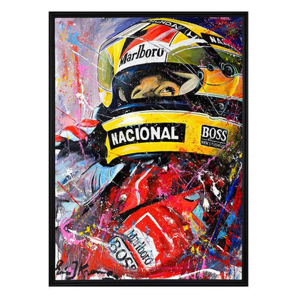 Poster E Stampe 50 * 70cm Ayrton Senna Formula 1 Art Vintage Retro Pittura Decorativa per la casa Camera da Letto Arredamento Soggiorno Senza Cornice Poster E Stampe 50 * 70cm Ayrton Senna Formula 1 Art Vintage Retro Pittura Decorativa per la casa Camera da Letto Arredamento Soggiorno Senza Cornice