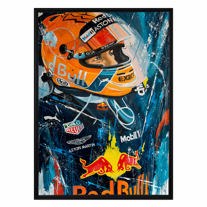 Max Verstappen - Orange Lion - canvas print