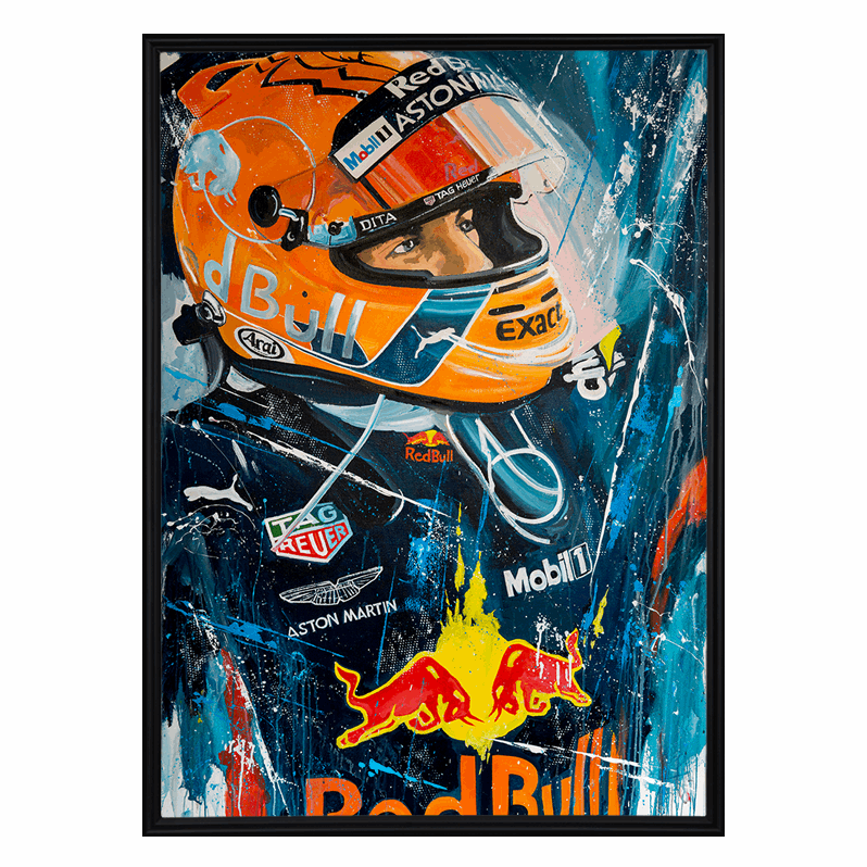 Max Verstappen - Orange Lion - canvas print